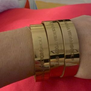 Vintage Viktor & Rolf gold bangles ⚜️